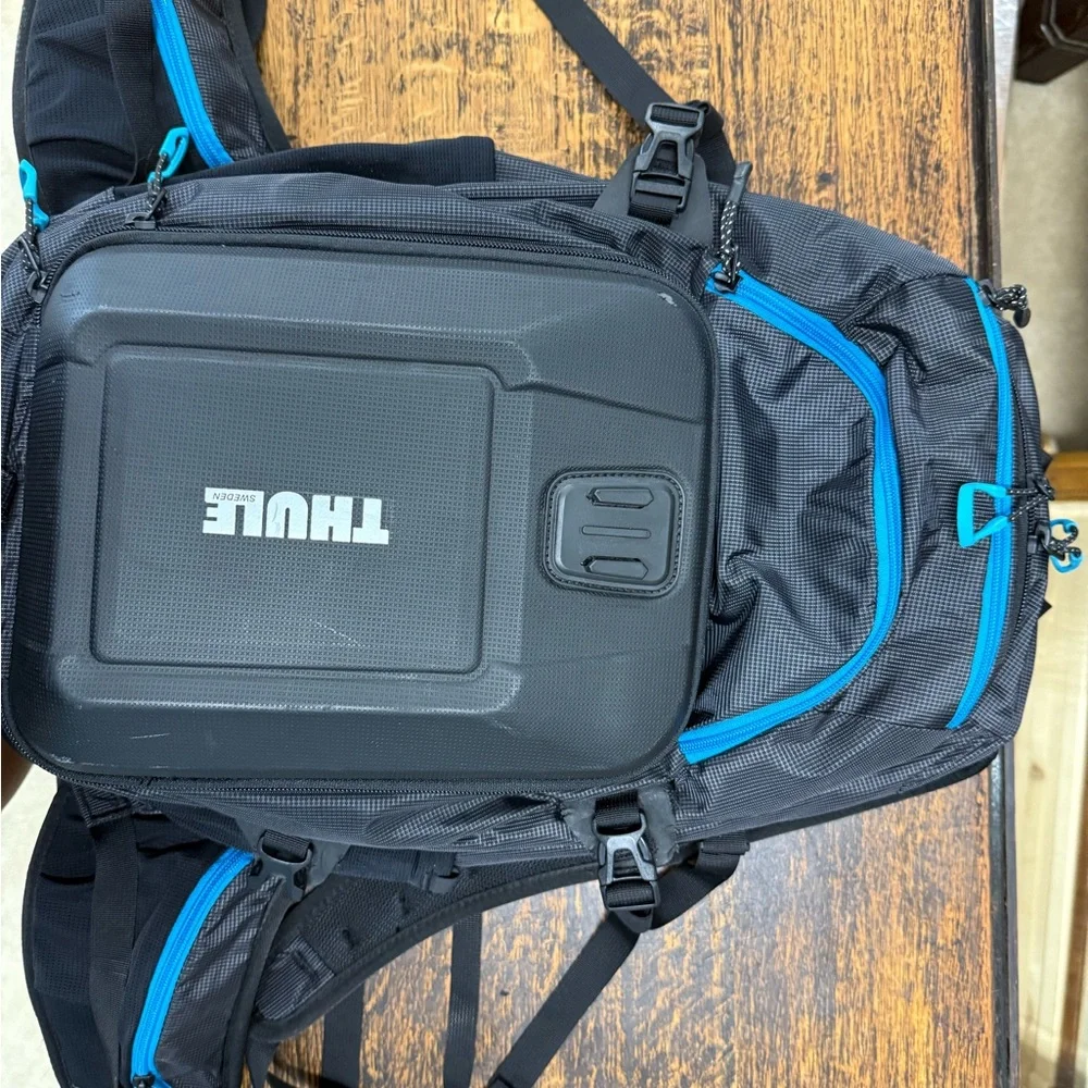 Thule Black and Blue Camera Backpack